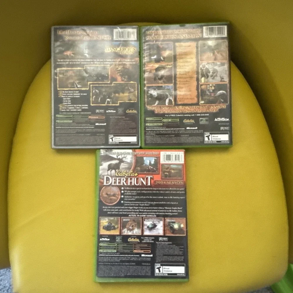 Cabela's Dangerous Hunts 1 & 2 Deer Hunt Microsoft Xbox 2003 Complete w/Manuals
